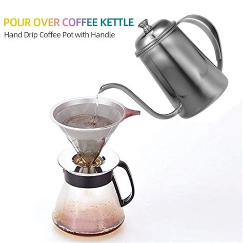 Pour Over Coffee Kettle Hand Drip Coffee Pot With Handle For Kitchen