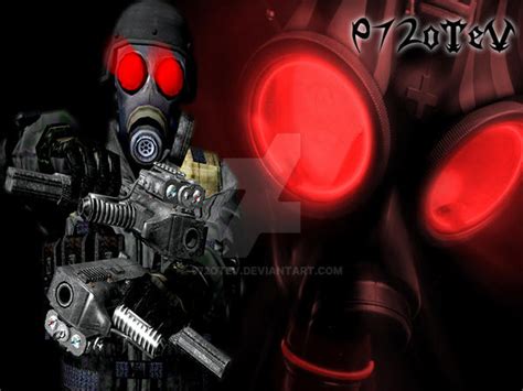Resident Evil Gas Mask Hunk By 972otev On Deviantart