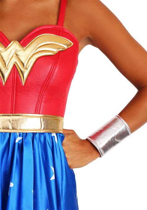 Plus Size Deluxe Long Dress Wonder Woman Costume Exclusive