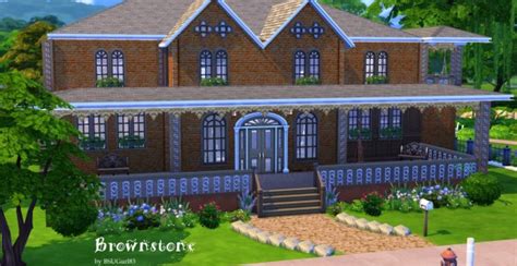 Mod The Sims A Charming Split Level Brownstone Home By Bsugurl83