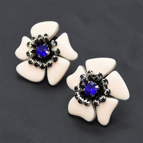 Aliexpress Com Buy Unique Blue Crystal Stud Earrings For Women Bridal