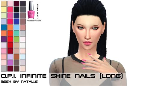 My Sims 4 Blog Opi Infinite Shine Long Fingernails By Porcelainwarehouse