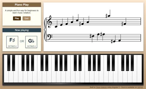 The application would help you to read write, music in g & f clef. Piano Play - Angular Expo