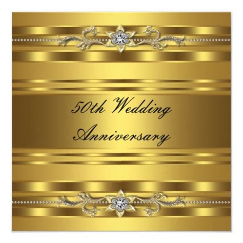 Aug 07, 2020 · a 50th wedding anniversary is a big milestone for anyone. Elegant Gold Golden 50th Wedding Anniversary Card | Zazzle.co.uk