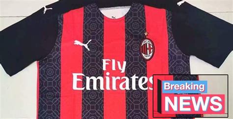 The shirt features a houndstooth pattern that is synonymous with tailoring. AC Milan 20-21 Home Kit Leaked - Footy Headlines