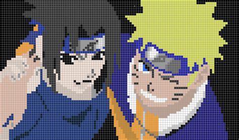Pixel Art Sasuke Téléchargement De Modèle Gratuit