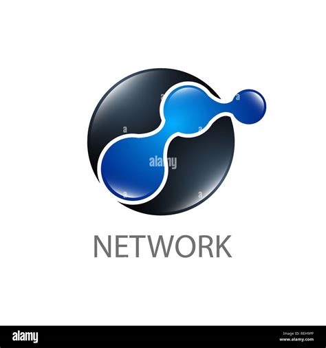 Circle Network Link Logo Concept Design Symbol Graphic Template