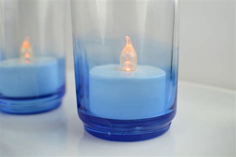 Dip Dyed Glass Candleholders · How To Make A Votive Candle Holder