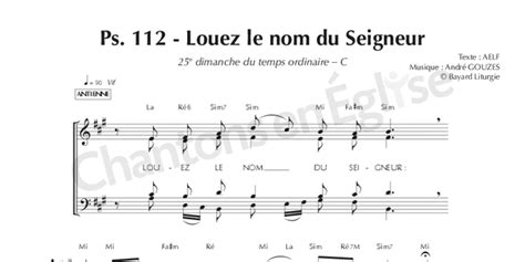 Chantons En Eglise Psaume 112 Louez Le Nom Du Seigneur Aelf 13688 Hot