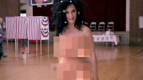 Katy Perry Votes Naked Uncensored Telegraph