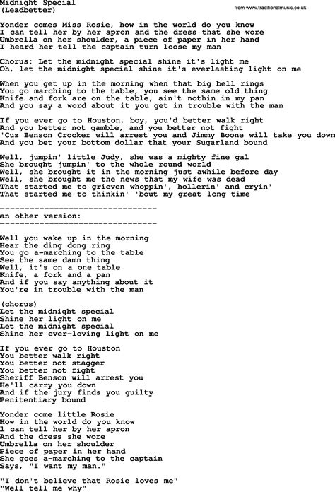 Last updated december 14, 2020. Midnight Special, by The Byrds - lyrics with pdf