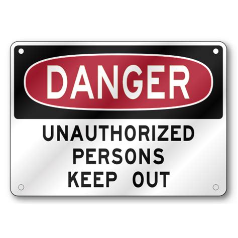 Unauthorized Personnel Keep Out Danger Sign Osha 040