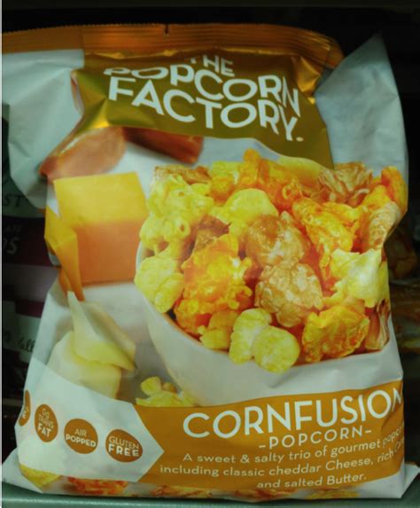 The Popcorn Factory Cornfusion Popcorn Cheese Caramel And Salted