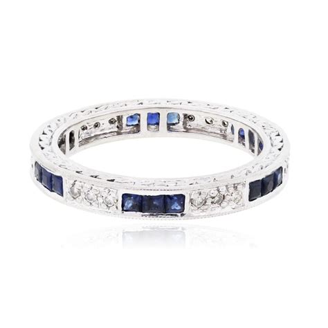 We did not find results for: 14k White Gold 0.18ctw Diamond and 0.40ctw Sapphire Eternity Band