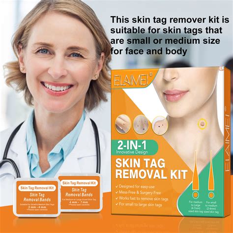 elaimei skin tag remover kit fast effective micro safe wart removal