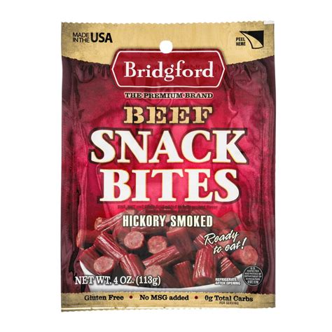 Bridgford Beef Snack Bites Hickory Smoked Oz Walmart Com