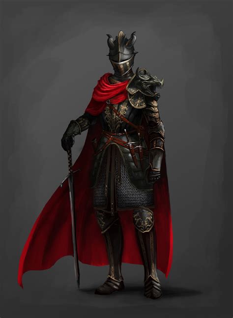 Rpg Female Character Portraits Black Armor Fantasy Character Design