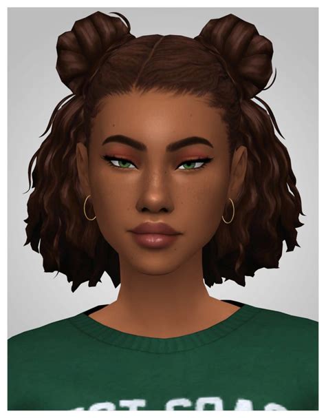 Pin By Micat Game On Sims 4 Maxis Match Hair Cassie Hair In 2021