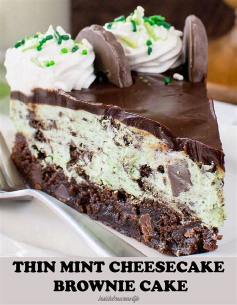 Thin Mint Cheesecake Brownie Cake Recipe Thin Mint Dessert Recipes