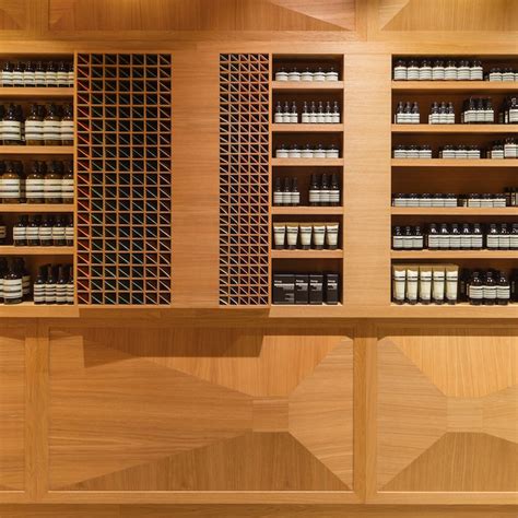 Snøhetta Lines Aesop Store In Oslo With Faceted Oak