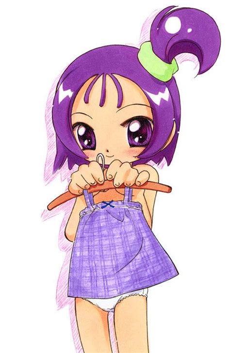Segawa Onpu Ojamajo Doremi Girl Blush Clothes Hanger Dress Hair Ornament Loli Long Hair