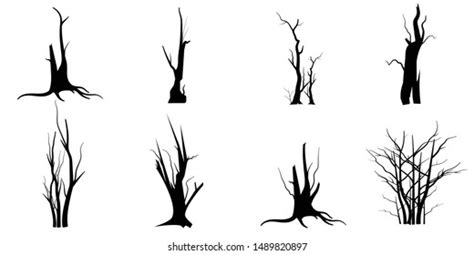 Hand Drawn Wood Twigs Wooden Sticks Stock Vector Royalty Free