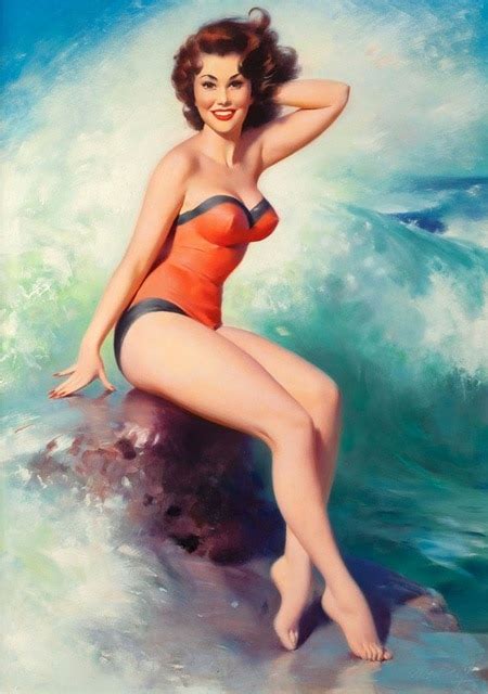Pop Sexy Surf Bikini Vintage Pin Up Girl Poster Classic Retro Kraft