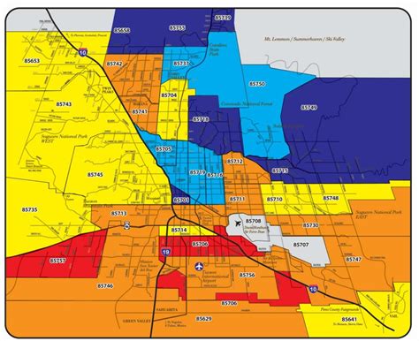 Discovering Tucson Zip Code Map Everything You Need To Know World