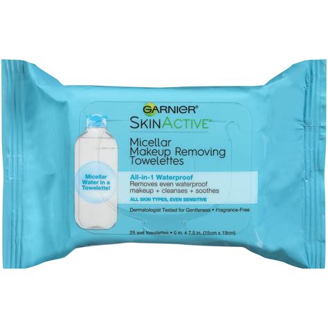 Garnier Skinactive Micellar Waterproof Makeup Remover Wipes 25 Ct Bonus Size