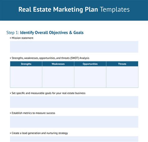 Free Real Estate Marketing Plan Template And Strategy Guide