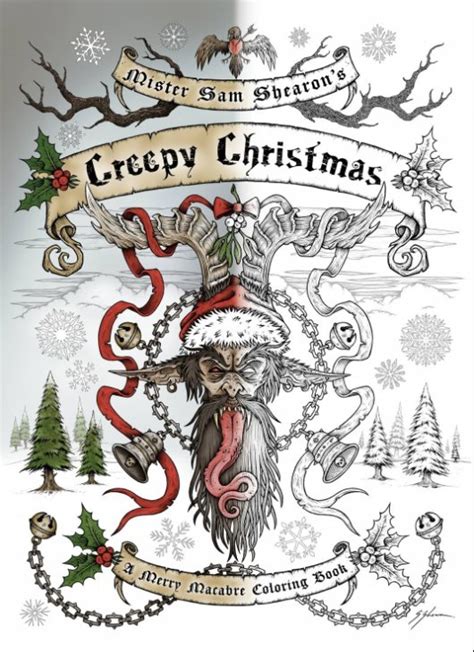 Creepy Christmas A Merry Macabre Coloring Book Cover