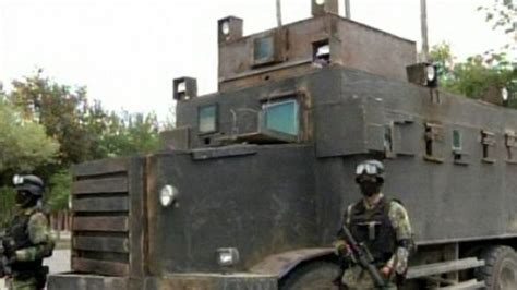 Mexican Army Destroys Drug Cartel Narco Tanks Bbc News