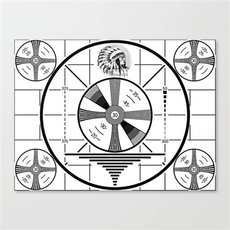 Indian Head Test Pattern Canvas Print By Ouijawedge Society6