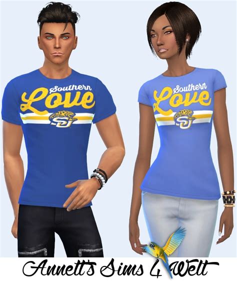 Annetts Sims 4 Welt Southern University Shirts For Women And Men