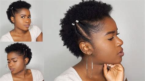 quick and simple twisted frohawk on short twa 4c natural hair mona b youtub… short