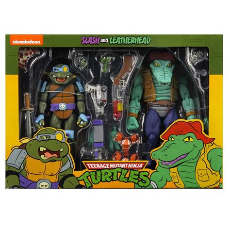 Neca Teenage Mutant Ninja Turtles Slash And Leatherhead 2 Pack