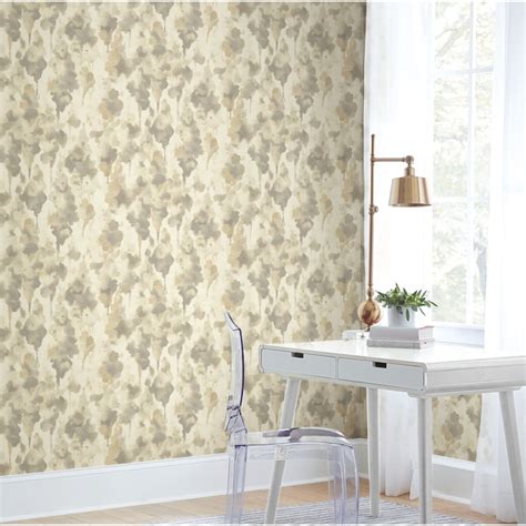 York Wallcoverings Candice Olson Modern Nature 608 Sq Ft Gray Paper