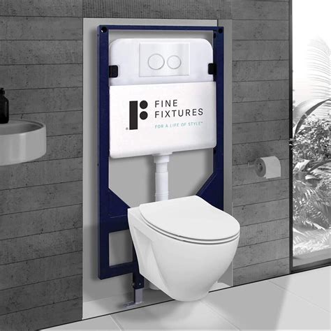 Fine Fixtures Dual Flush Round Wall Mount Toilet Wayfair