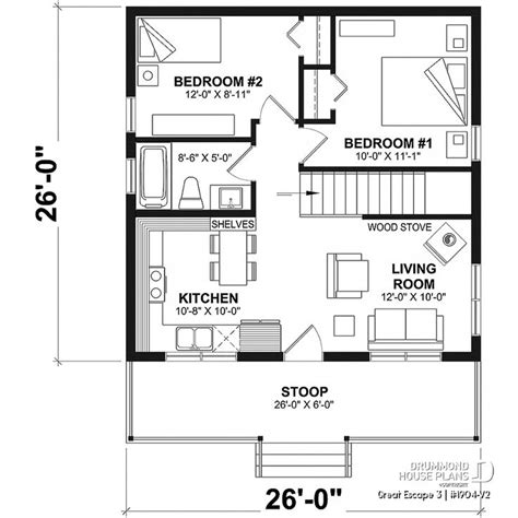 The Floor Plan For A Two Story House With Lofts And Living Room