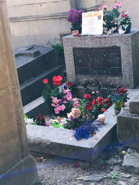 Jim Morrisons Grave Pere Lachaise Cemetery Paris Corinna Bs World