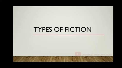 Types Of Fiction Picaresque Novel Appreciating Fiction Youtube