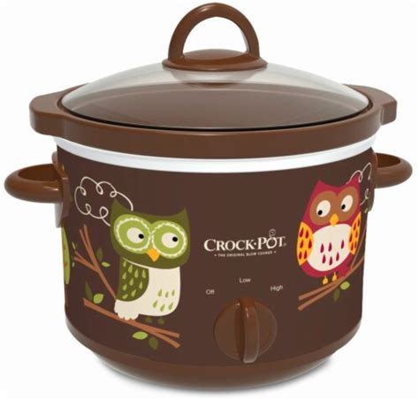Crock Pot 25 Quart Owl Print Manual Slow Cooker 25 Quart Qfc