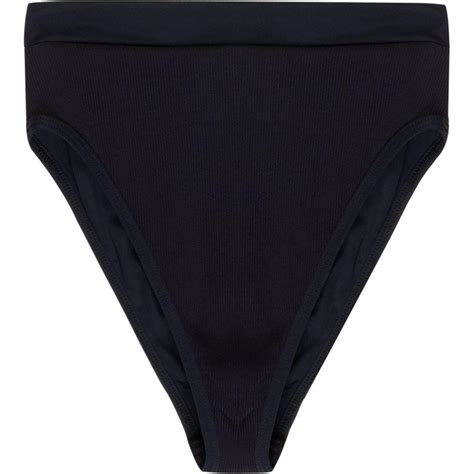 Lspace Synthetic Ridin High Frenchi Bikini Bottom In Black Lyst