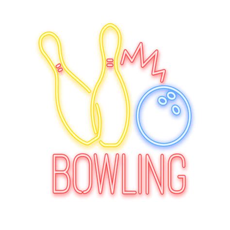 Neon Bowling Sign Transparent Png And Svg Vector File