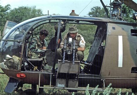 Rhodesian Alouette Iii Force Monitor Aircraft Preps Its Twin 30