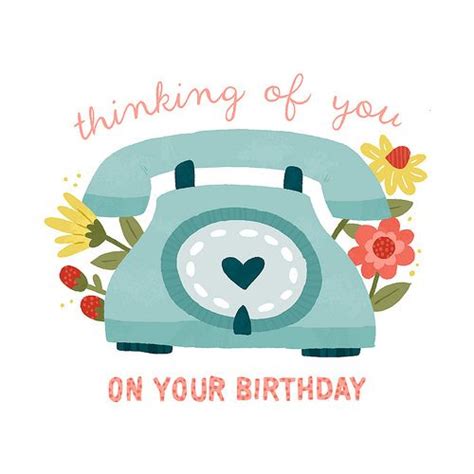 Thinking Of You Card Happy Birthday Hearts Happy Birthday Messages