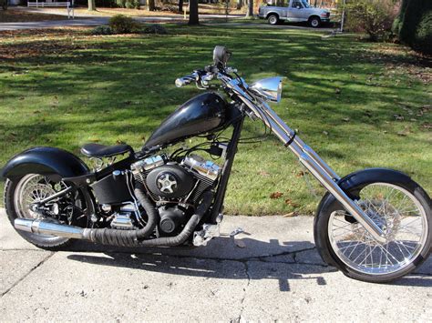 Scoot isn't finished, but i couldn't wait any longer! Harley softail chopper new build project RUNS GREAT 88b ...