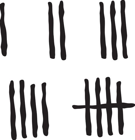 Tally Marks Count 3192607 Vector Art At Vecteezy