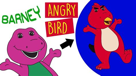 Barney Transformation Barney Transform Into Angry Bird Graffizen