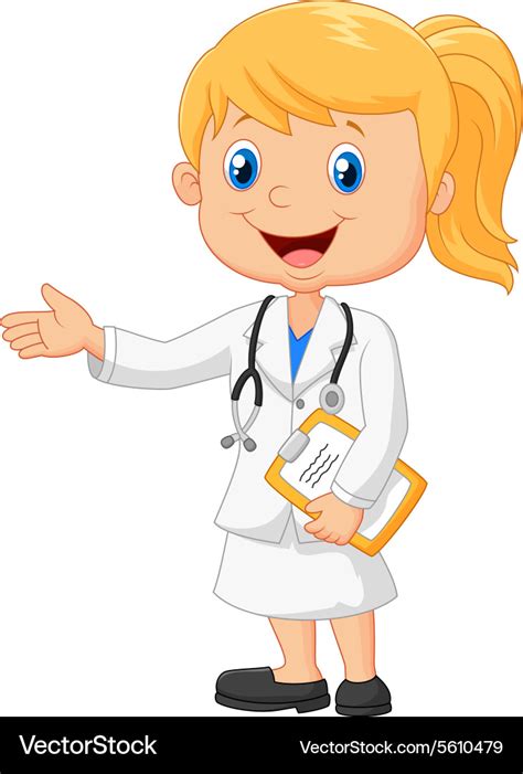 Cartoon A Doctor Royalty Free Vector Image Vectorstock